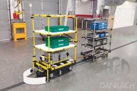 AGV handling robot traditional navigation method: electromagnetic navigation